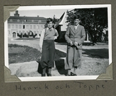 Eleverna Henrik och Toppe på på Sigtuna gymnasium, 1935