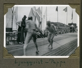 Deltagare i Svenska Fäktningslandslagets träning i Lysekil, 1936