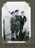 Gossar ombord på m/s Marstrand, 1936