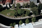 Flygbild över stadsparken i Västerås