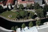 Flygbild över stadsparken i Västerås