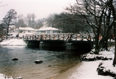 Invigning av Gunnebo Bro vid Stensjön. Mölndal i mars 1999.