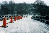 Invigning av Gunnebo Bro vid Stensjön. Mölndal i mars 1999.