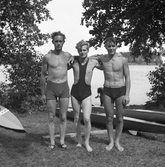 Kanotister vid Hjälmaren, 1930-tal