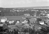 Vy över Karlskoga med sjön Möckeln i bakgrunden, 1940-tal