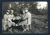 Officerslunch i skogsbrynet, 1912