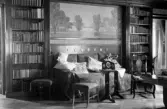 Biblioteket, Gåvetorps herrgård, cirka 1918.