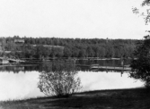 Gagnef. Älven. Flottbron vid kyrkbyn.

