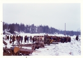 Jordbruksredskap utauktioneras på Nynäs slott, 1972