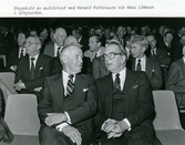 Gruppbild av auditoriet vid Sveriges allmänna hypoteksbank 125 år-jubileum, 1986-09-23