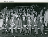 Gruppbild från seminariet vid Sveriges allmänna hypoteksbank 125 år-jubileum, 1986-09-23