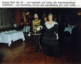 Kung Karl XV, som regerade vid Hypoteksbankens tillkomst, med sin Drotttning Lovisa gör sitt intåg i bankettsalen 1986-09-23