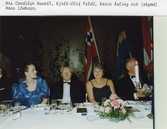 Gäster vid honnörsbordet vid jubileumsbanketten, 1986-09-23