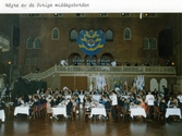 Några av middagsborden vid jubileumsbanketten, 1986-09-23