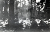 Lunch i skogen i Garpenberg, 1945