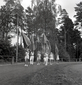 Fanborgen tågar in på Värendsvallen på Gymnastikens dag.