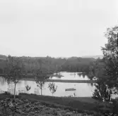Borlänge, Fornby med Tunaån mot Frostbrunnsdalen.