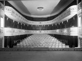 Salongen på Växjö teater, sedd från scenen. 1937.