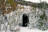 Hus i bostadsområdet vid Höjdgatan i Mölndal efter snöstormen den 17 november 1995.