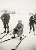Skidåkare i svenska fjällen, ca 1920