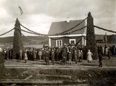 Från den vid Ydrefors station under år 1924 av Landshövding J Falk förrättade invigningen av Vimmerby - Ydre Järnväg.