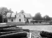 Skruv järnvägsstation, ca 1900.