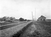 Hamneda järnvägsstation, ca. 1900.