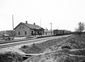 Djupadal järnvägsstation, senare Kallinge. Ca. 1900.