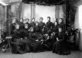 Skolklass från Graffmanska skolan, klass 6, 1900. Makarna Forthmeiiers ateljé.