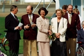 Travloppet Drottning Silvias Pokal på Åbytravet i Åby, Mölndal, den 7 maj 1994. Segrade gjorde Christer Nylander med Serena. Prinsessan Désirée ses här på plats vid travbanan.