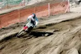 Motocrosstävling på Blixåsbanan i Balltorp, Mölndal, i maj 1999.
