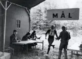 MM i militär femkamp på I11 (1:a i lag: P6, 2:a I11. Individuell segrare: Claes Friberg, I11).
Augusti 1966.
Orientering - målfållan.