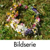 Serie om 23 fotografier som visar midsommarfirande vid Gunnebo slott i Mölndal, den 20 juni 1997.