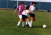 Jitex BK spelar match i Gothia Cup på Åbyvallen i Åby, Mölndal, i juli 1996.