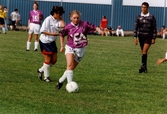 Jitex BK spelar match i Gothia Cup på Åbyvallen i Åby, Mölndal, i juli 1996.