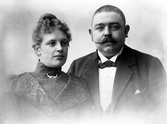 Makarna August och Anna Birger. Ateljéfoto, ca. 1900.