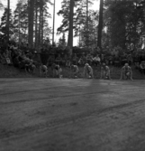 Idrottens dag på Värendsvallen. Starten på sprinterloppet.