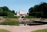 Gunnebo slott i Gunnebo, Mölndal, i juli 1999. Vy från slottsparken mot norr.