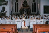 Luciafirande i Fässbergs kyrka i Mölndal, december 1998.