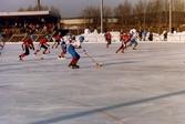 Bandylaget Kållereds SK spelar match på Åby isstadion i Mölndal, år 1986.