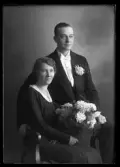Brudpar. Ernst Ekengren, Fack 38, Orsa.
Ur Gustaf Åhmans samling.