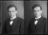 Porträtt. Olle Lindskog, Amsta Skola, Kolbäck.
Ur Gustaf Åhmans samling.