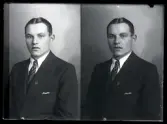 Porträtt, Allan Lindgren, Herrevad.
Ur Gustaf Åhmans samling.