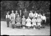 Grupporträtt, Amsta skola, Lindskog.
Ur Gustaf Åhmans samling.