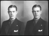 Porträtt, Allan Bast, Sörstafors.
Ur Gustaf Åhmans samling.