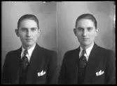 Porträtt, Stig Uddman, Kolbäck.
Ur Gustaf Åhmans samling.