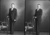 Porträtt Ingemar Gartz. Herrevad, Kolbäck.
Ur Gustaf Åhmans samling.