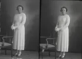 Porträtt Anna-LIsa Andersson, Hällsta, Berg. Kolbäck.
Ur Gustaf Åhmans samling.