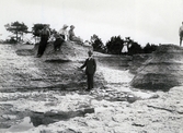 Öland 1913. På bilden: Axel Ideström,Elea Lidman, Elin Lidman och Alma Lidman.