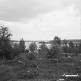 Borlänge, Torsång. Runn från Pelles i Tronsjö. Flarnö, Granön och Långlandet t.h. 1926.